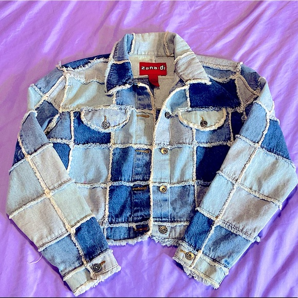 Denim Patchwork Jacket - Picture 2 of 8